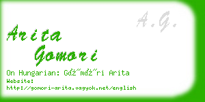 arita gomori business card